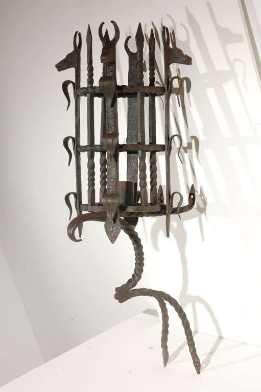 Pair of Dragon Sconces