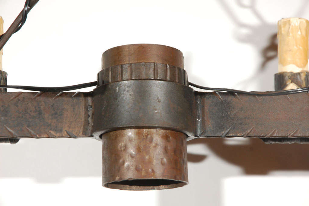 Wrought Iron Dragon Chandelier at 1stDibs