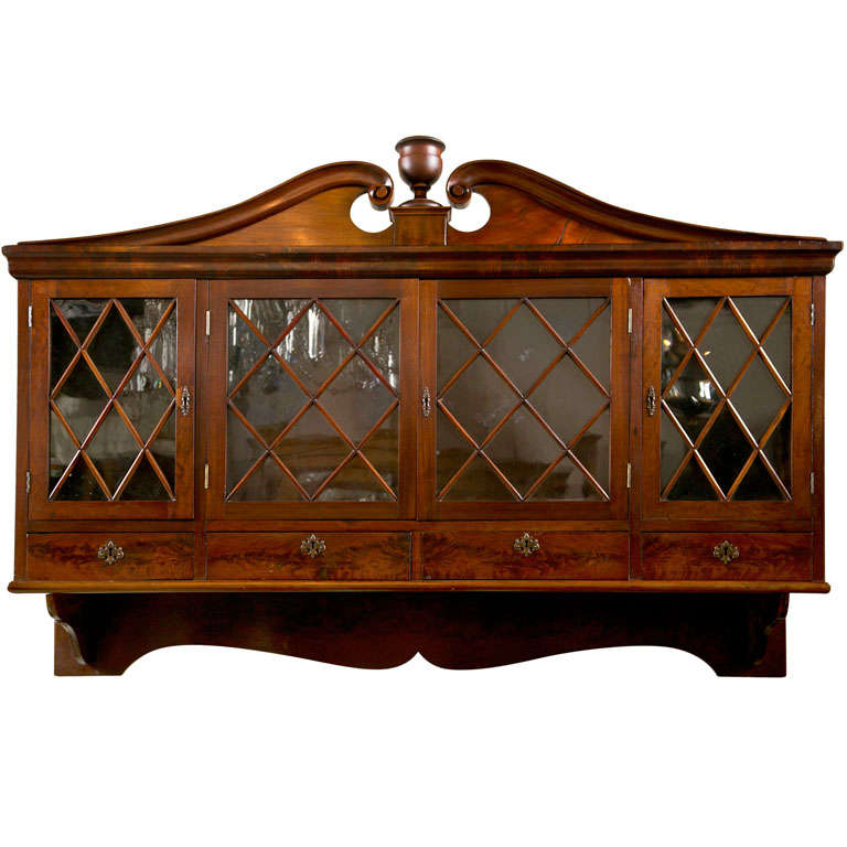 Neoclassical Wrought Iron Wall Hanging Bar France, 1940s For Sale at 1stDibs