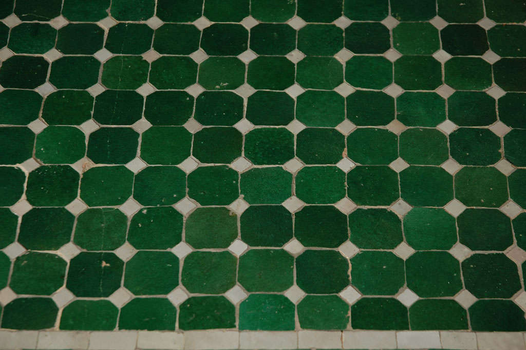 Moroccan Vintage Mosaic Green Tile Coffee Table at 1stDibs moroccan