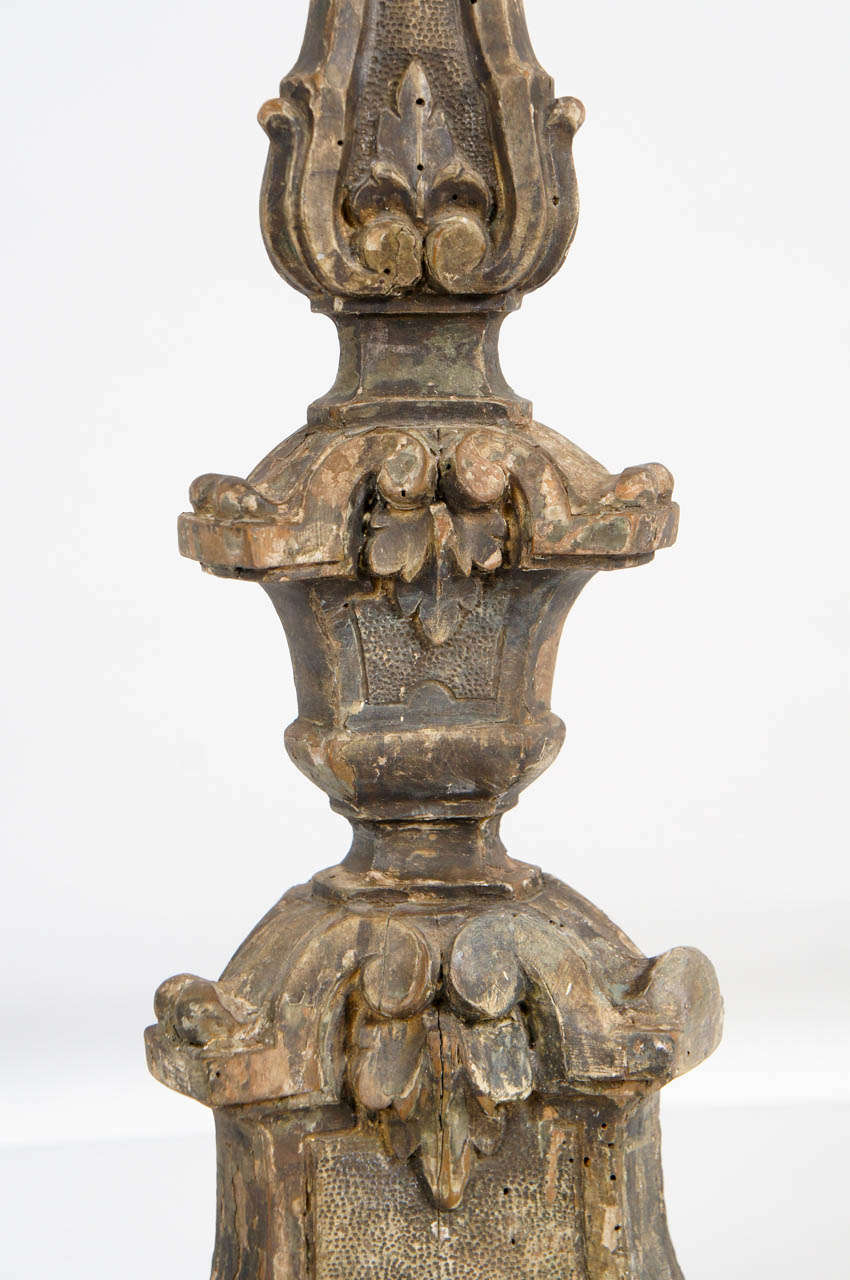 18th Century and Earlier 17th C. Italian Alter Candlestick