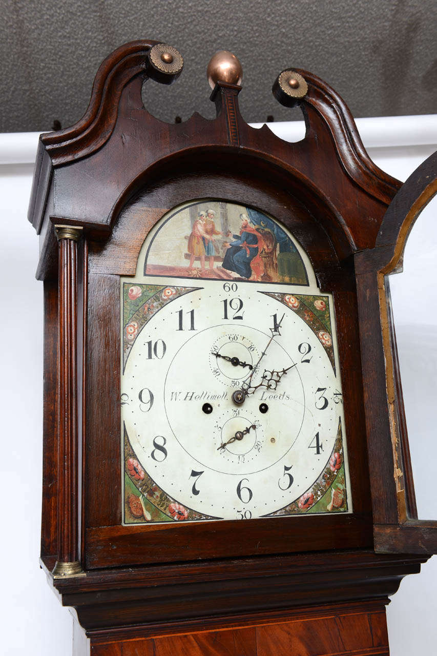 Mahogany English Tall Case/ Grandfather Clock, Early 1800s