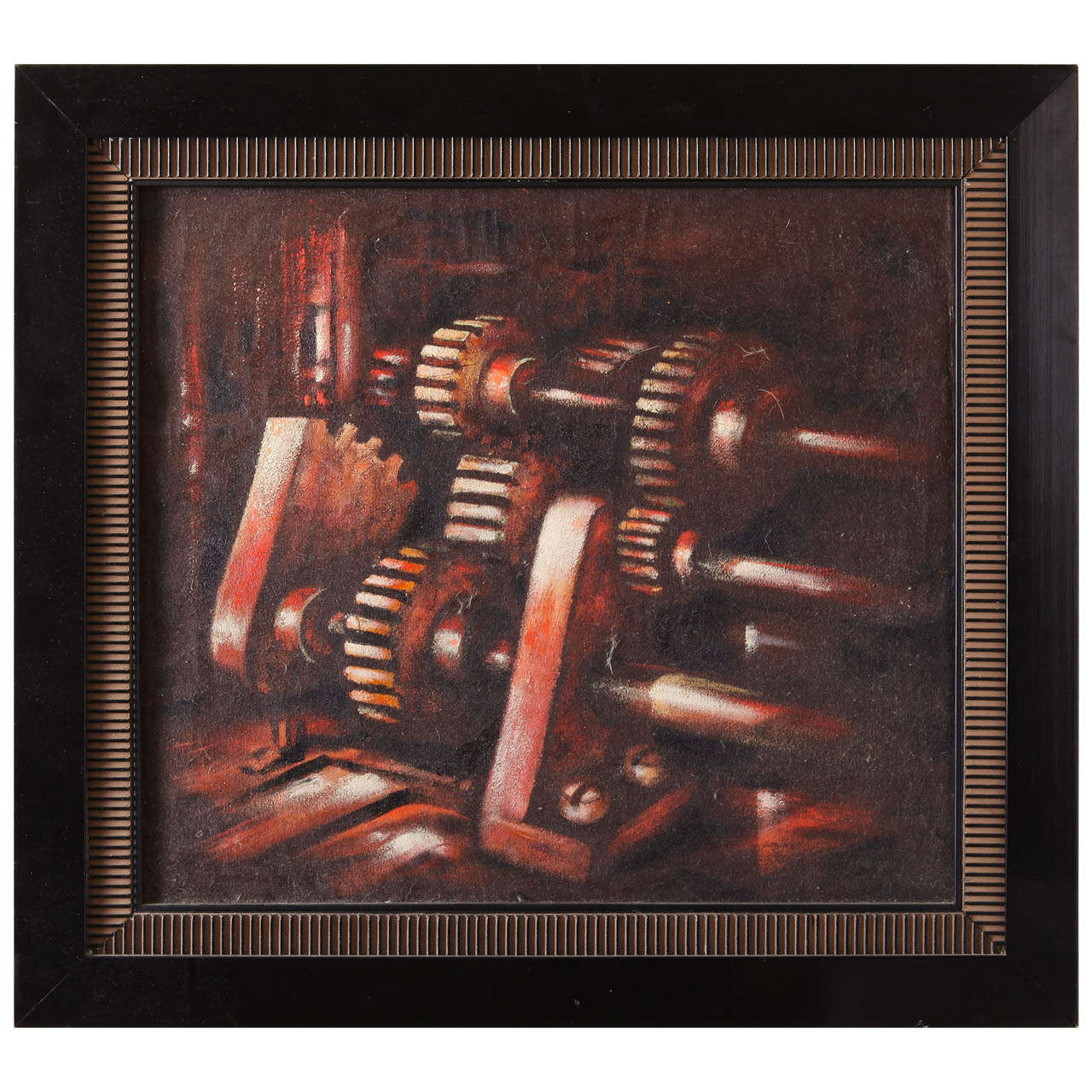 Extreme Industrial  Machine Age Oil on Canvas