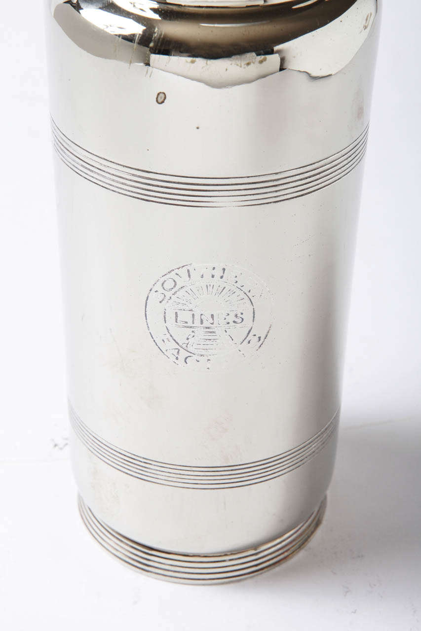 Art Deco Streamline International Silver Vase / Shaker for Southern Pacific, Manner of Lurelle Guild For Sale