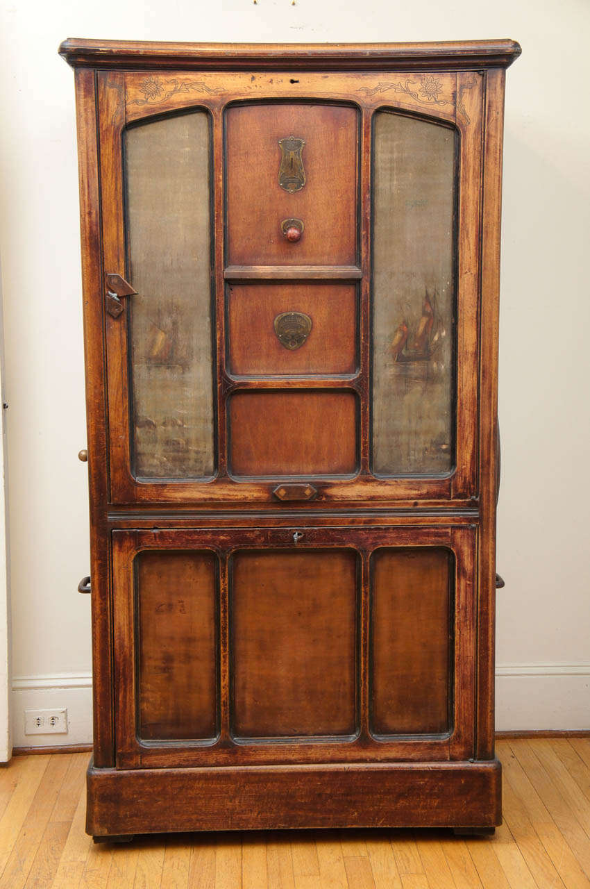 French Piano Playing 1 Door Armoire