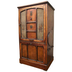 Antique French Piano Playing 1 Door Armoire
