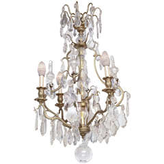 19th Century Antique French Baccarat Chandelier