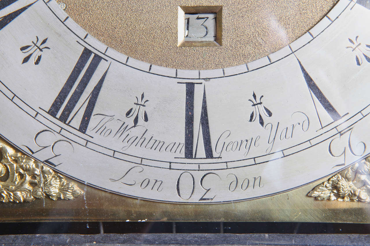 18th c English chinnoiserie grandfather clock 5