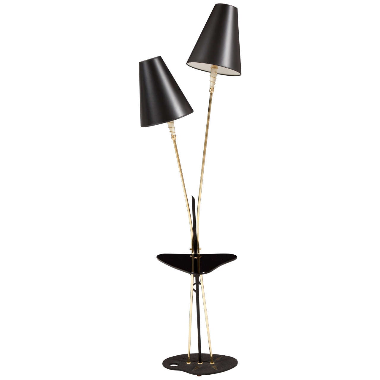 Two Head Floor Lamp France Circa 1950