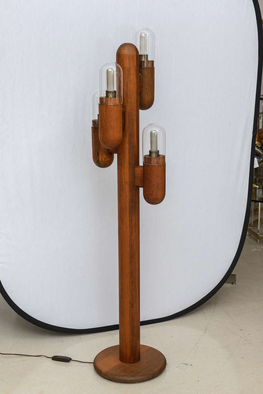 Mid-Century Modern Wood Cactus Shaped Floor Lamp at 1stdibs Mid-Century Modern Wood Cactus Shaped Floor Lamp at 1stdibs