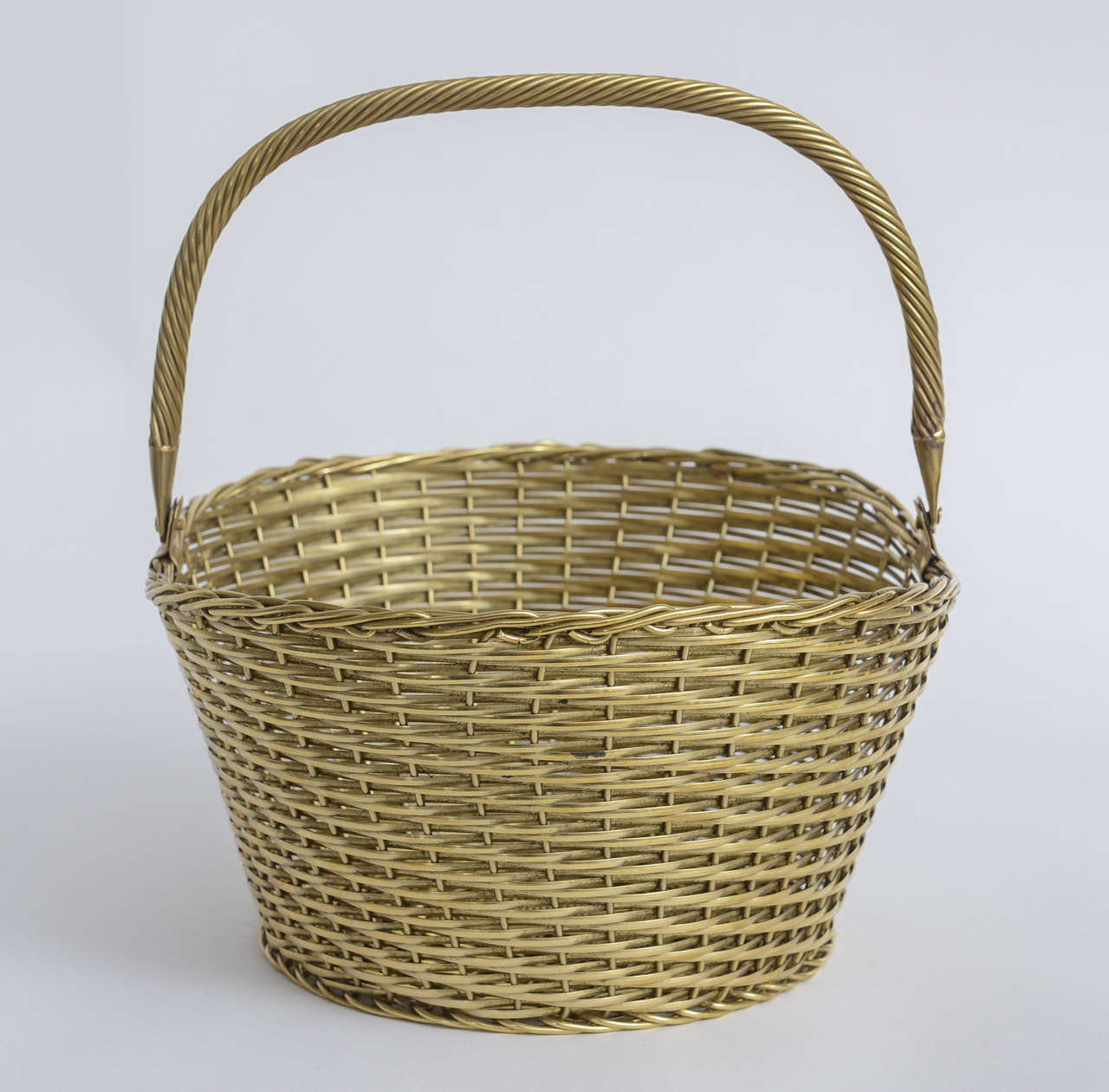 Woven Brass Basket 4