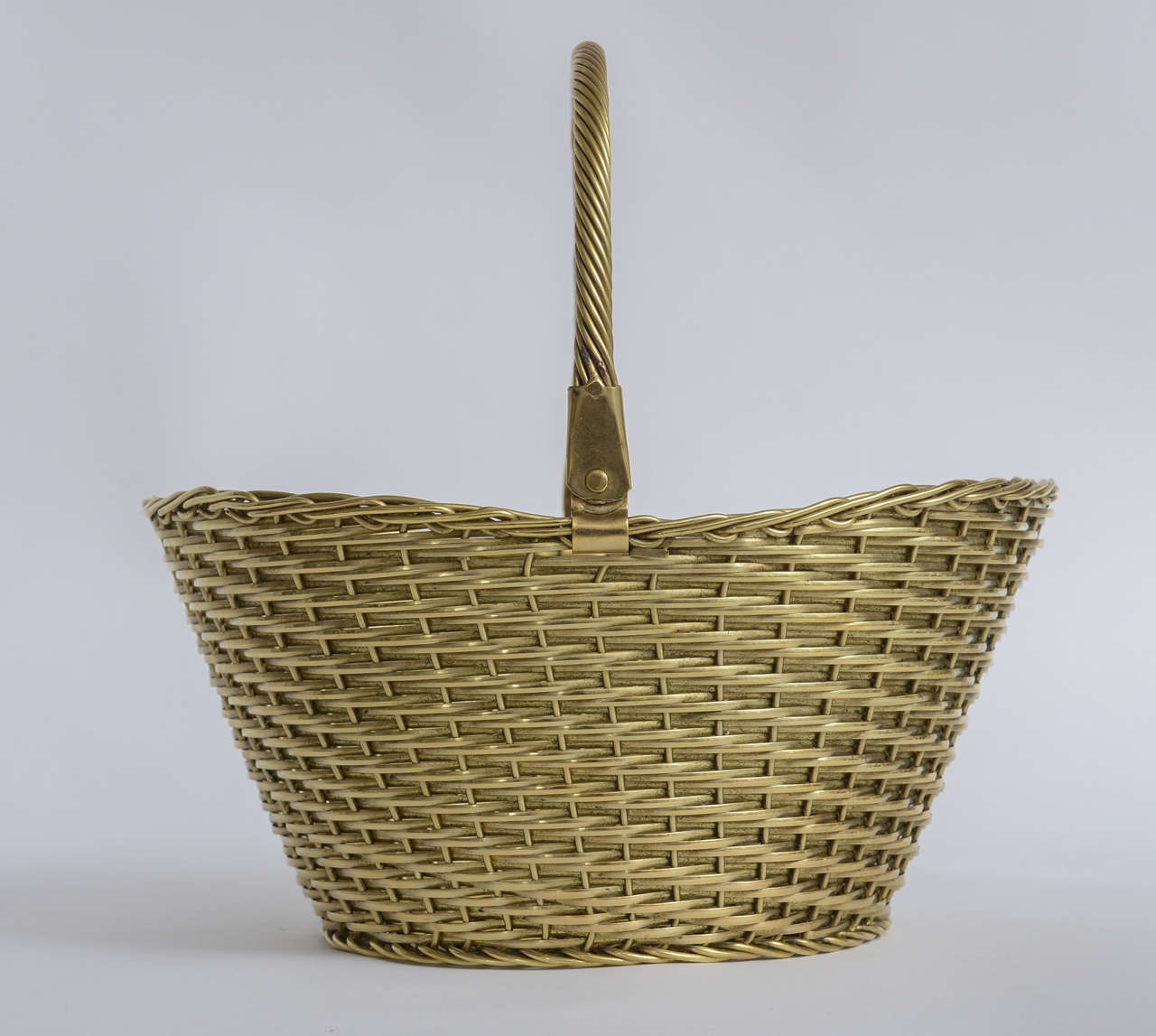Woven Brass Basket 5