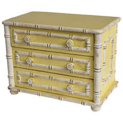 Miniature 3 Drawer Hollywood Regency Chest