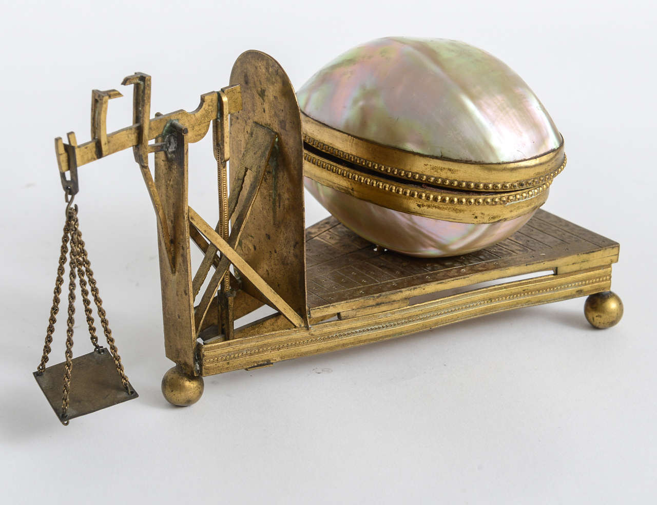 19th Century Bronze Shell Scale at 1stdibs