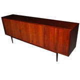 Rosewood Sideboard with Tambour Doors by Arne Vodder