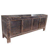 Black 4 Door Chinese Sideboard