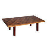 A French Rosewood Veneered Coffee Table