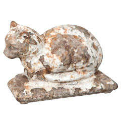 Antique Regency Period Cast Iron Cat Doorstop