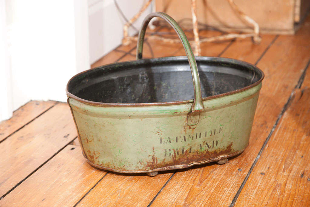 French Vineyard Toleware Grape Pickers' Trug 1