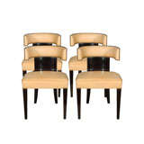 Set of 4 Klismos Dining Chairs by M. Gallot