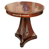American Empire Mahogany table with P.E. Guerin bronze mounts