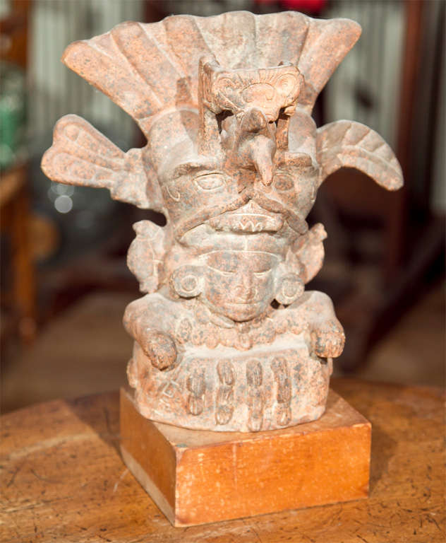 Reproduction of Clay  Aztec  Ceremonial Figure