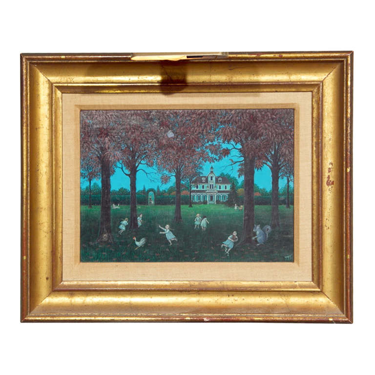 Oil  Painting  Autumn  Games  By  Jean  Jones Jackson