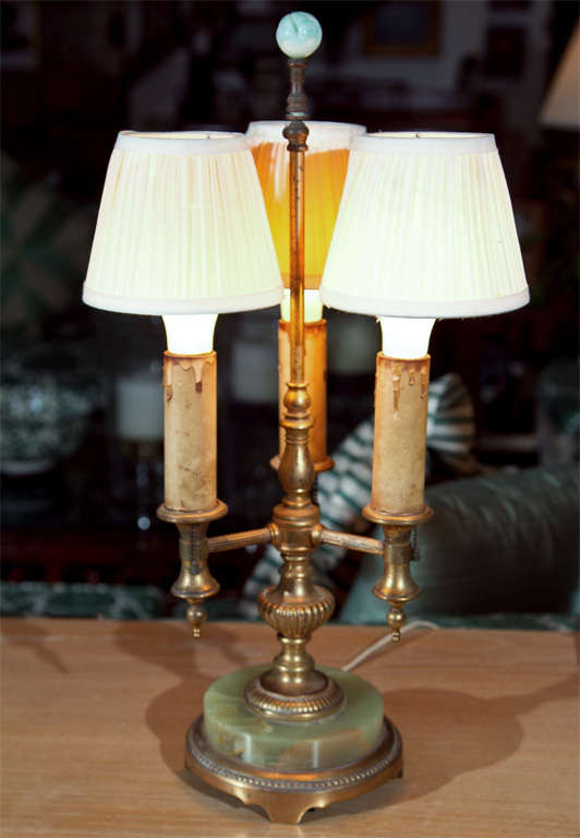 Art Deco Copper And Onyx Lamp