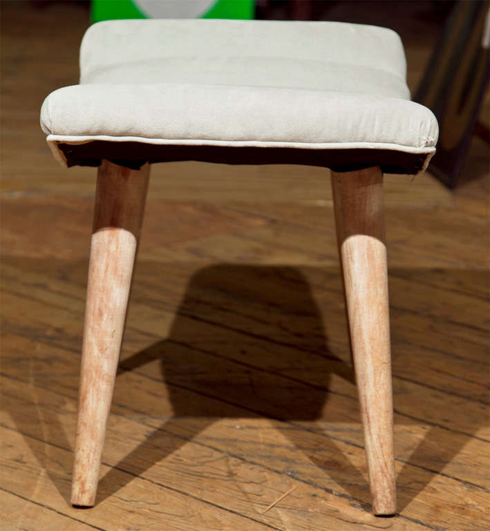 Mid-20th Century Russel Wright Channeled Stool For Sale
