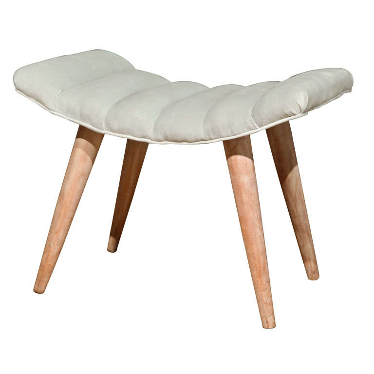 Russel Wright Channeled Stool For Sale