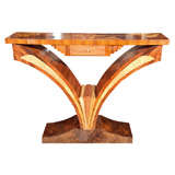 ART  DECO  INLAY   CONSOLE  TABLE