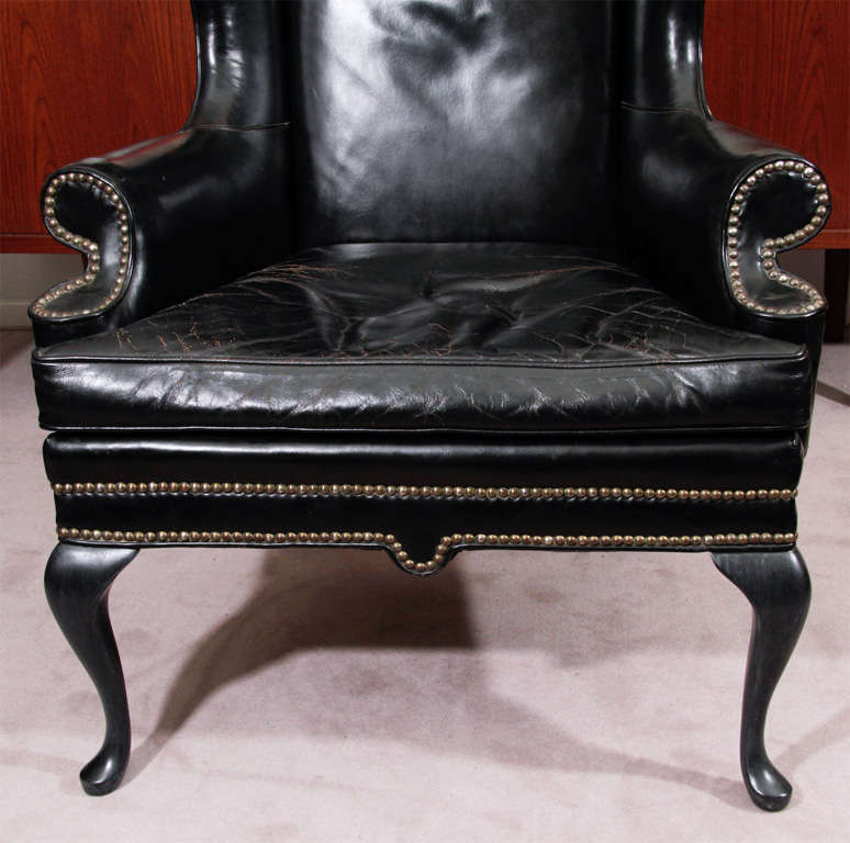 black vintage chair