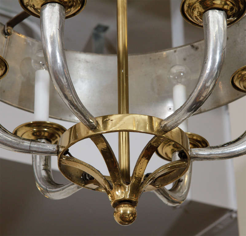 American Art Deco Chandelier salvaged from Roxy Theater