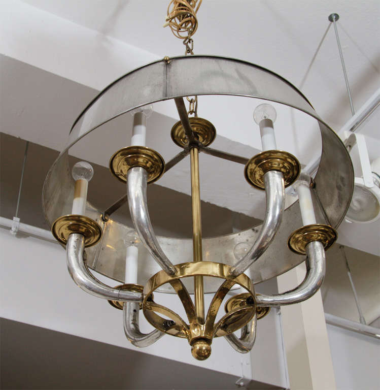 20th Century Art Deco Chandelier salvaged from Roxy Theater
