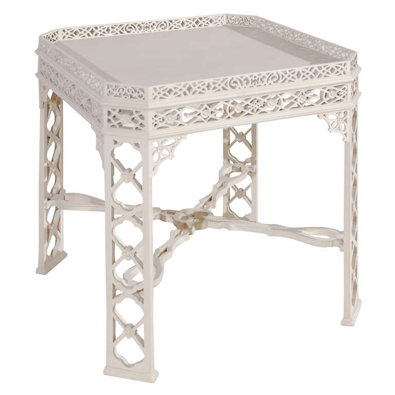 George the III Chinese Chippendale Style Center Table
