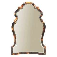 Vintage "Bone" Framed Antiqued Glass Mirror