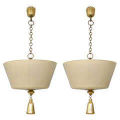 Pair of Chandeliers by Tomaso Buzzi