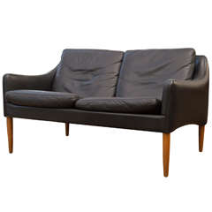 Hans Olsen - Leather Two Seater Sofa