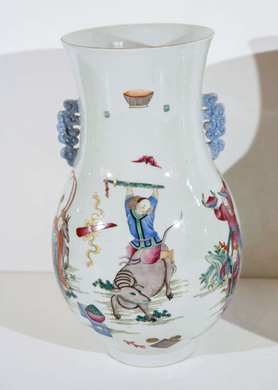 20th Century Colorful Republic Period Vases