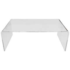 Vintage Lucite Waterfall Coffee Table