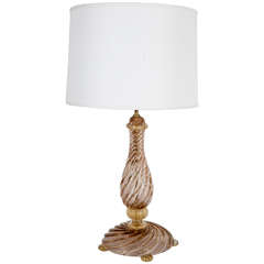 Vintage Murano Glass Table Lamp