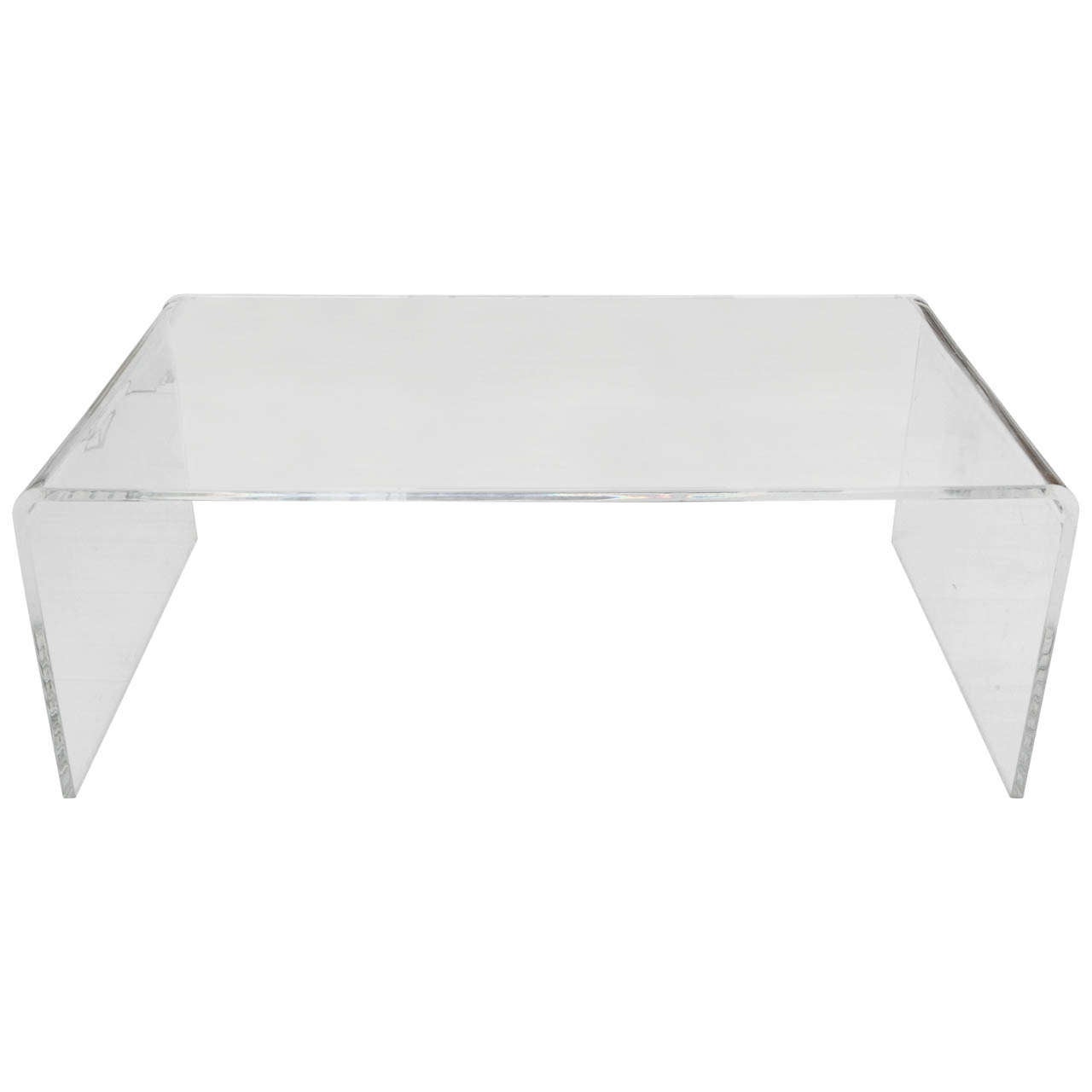 Vintage Lucite Waterfall Coffee Table at 1stdibs