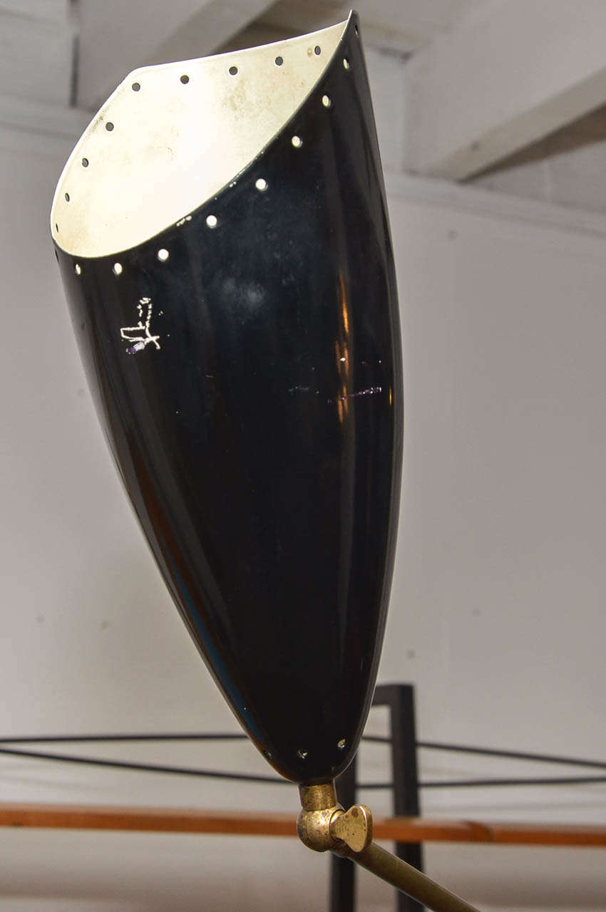 Italian 1950's Three Arms Floor Lamp For Sale
