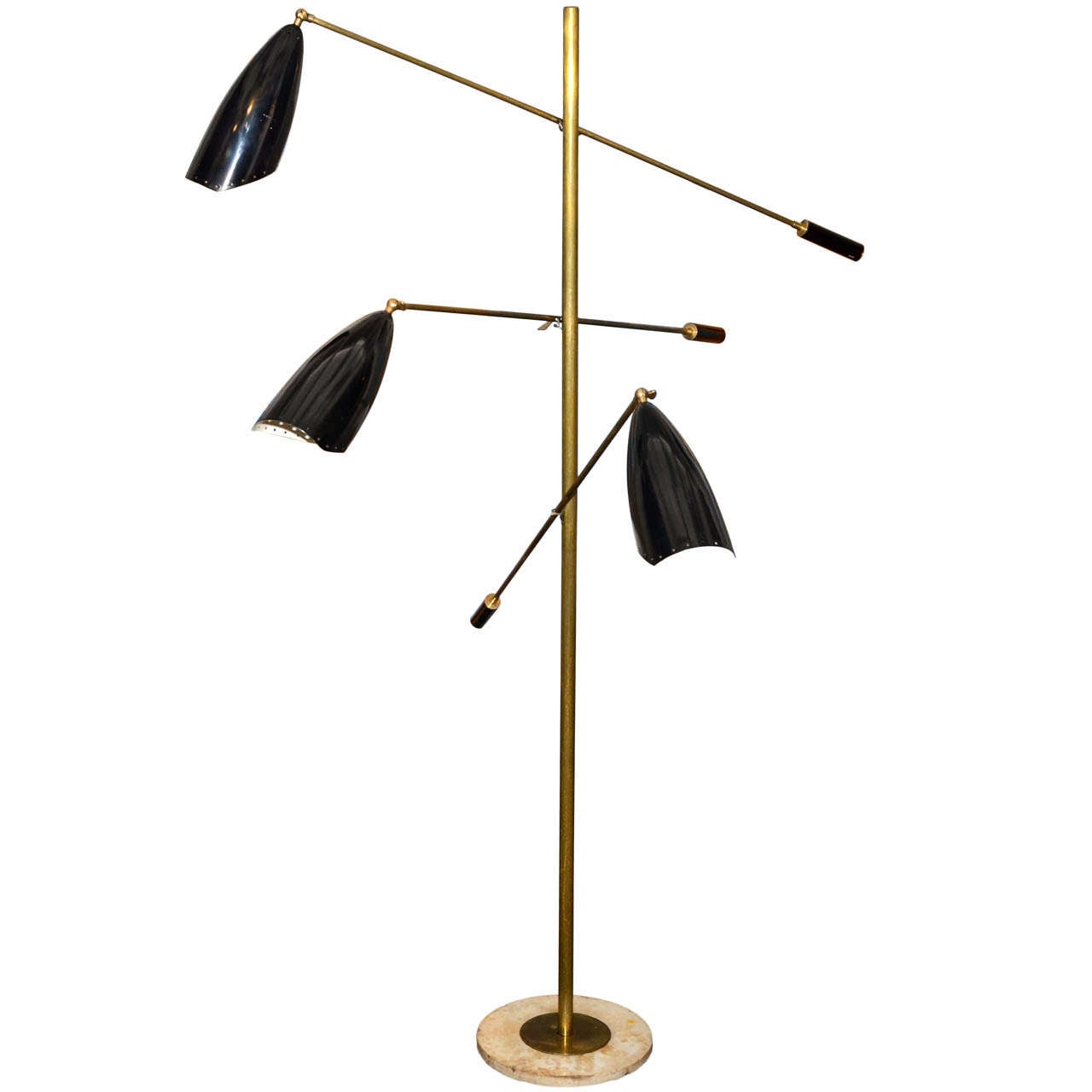 1950's Three Arms Floor Lamp For Sale