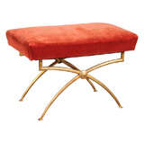 Gilded Wrought Iron Bench