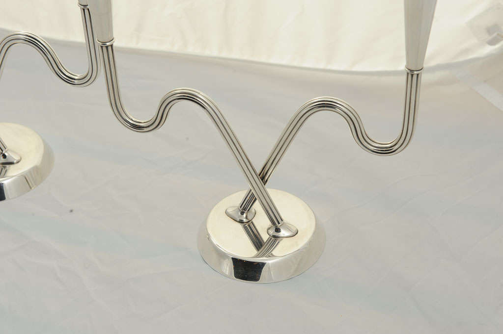 Danish Sigvarrd Bernadotte - Sterling Silver Candelabra for Georg Jensen