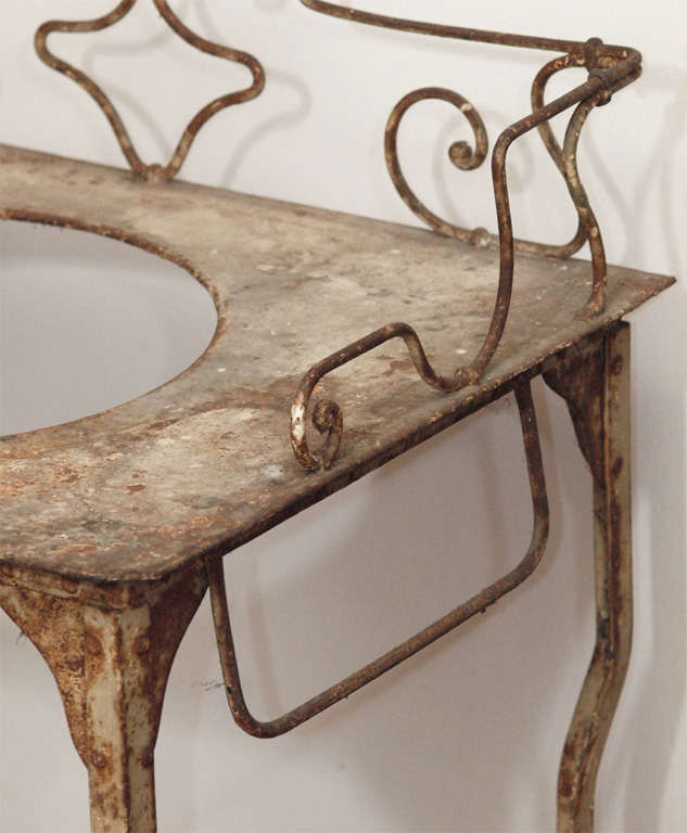 Painted Iron Wash Stand 4