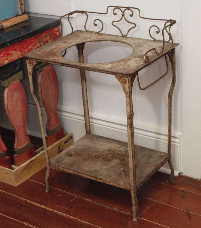 Painted Iron Wash Stand 6