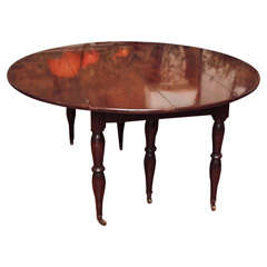 Walnut Dining Table with Leaves