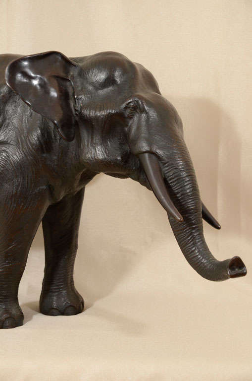 Extra Large Japanese Bronze Elephant Sculpture 4